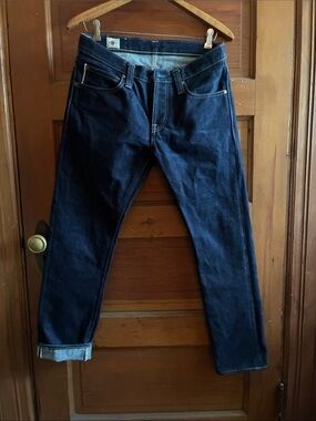 Big John heavy 23 oz denim jeans Japan slim straight 31 x 29 selvedge indigo
